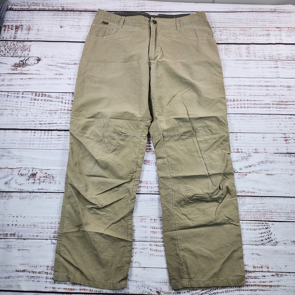Kuhl Pants Mens 32x32 Khaki Tan KuhlDry Evaporative Comfort Hiking Trail Tech